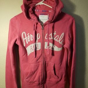 Women junior aeropostale zip up hoody sweatshirt